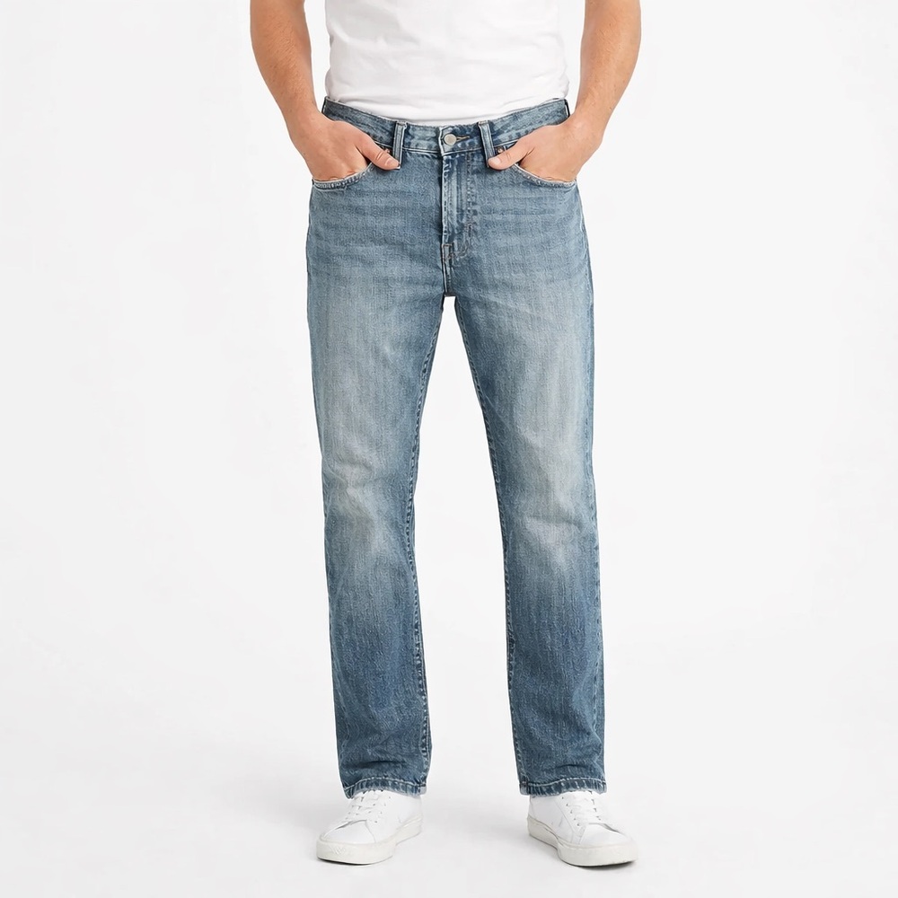 Levi’s 505 Men’s Jeans 31x30 Blue Faded Denim Straight Leg 32x28 Actual